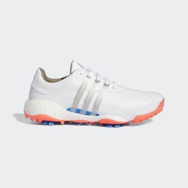 White Women's Tour360 22 Golf Shoes Adidas