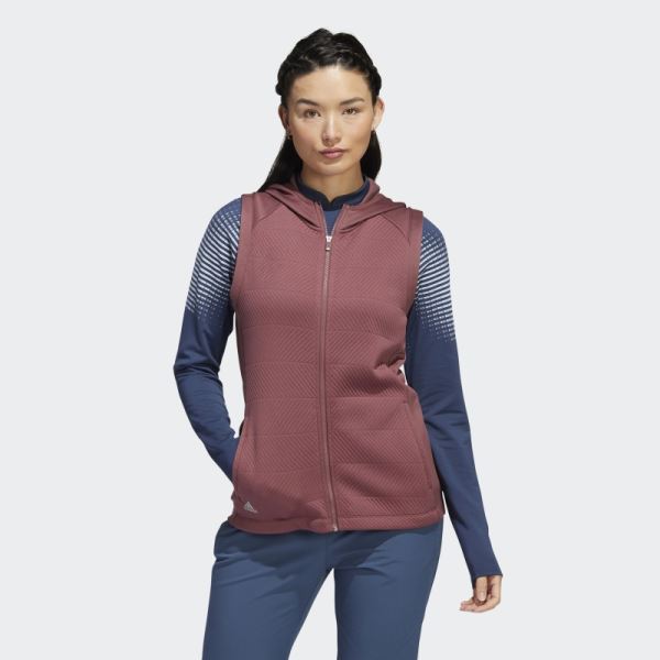 COLD.RDY Full-Zip Vest Adidas Burgundy