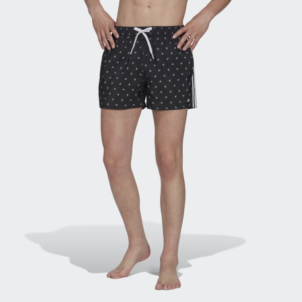 Adidas Black Mini Logo CLX Swim Shorts