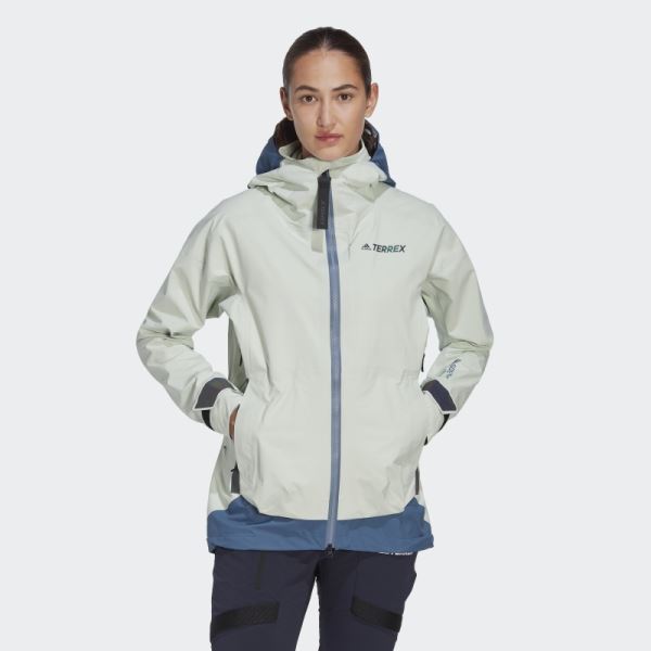 Green TERREX MYSHELTER GORE-TEX Rain Jacket Adidas