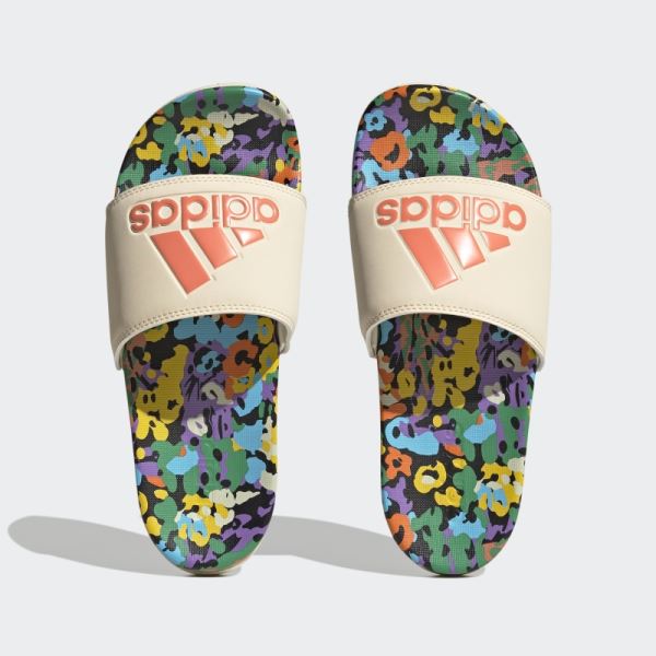 Ecru Tint Adilette Comfort Slides Adidas