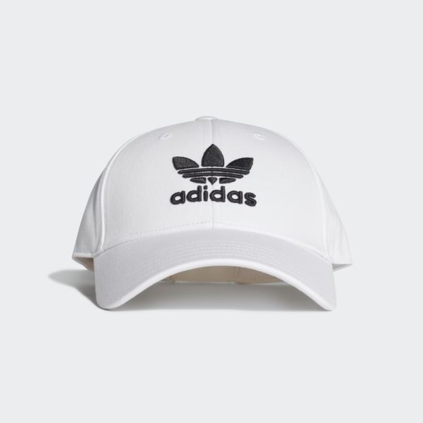 Adidas White Trefoil Baseball Cap