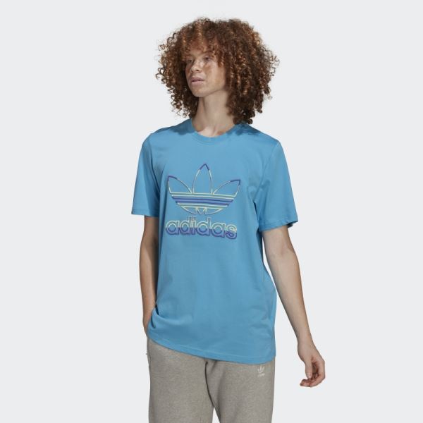 Adidas Trefoil T-Shirt App Sky Rush