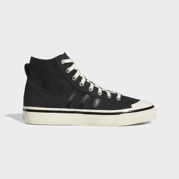 Black Adidas Nizza Hi RF 74 Shoes