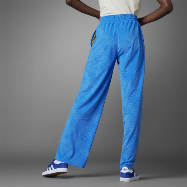 Adicolor 70s Velour Pants Blue Bird Adidas