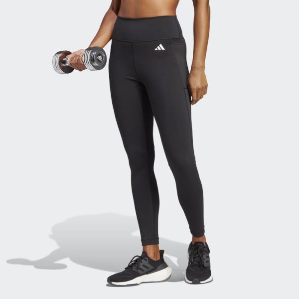 Black Train Essentials High-Intensity 7/8 Leggings Adidas