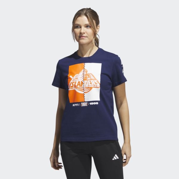 Navy Islanders Playmaker Tee Adidas