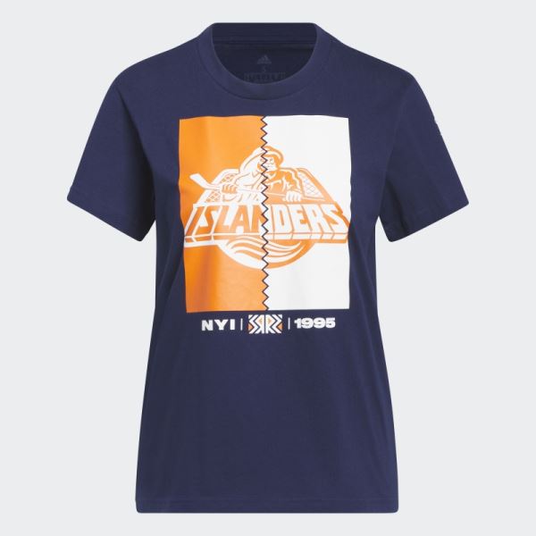 Navy Islanders Playmaker Tee Adidas