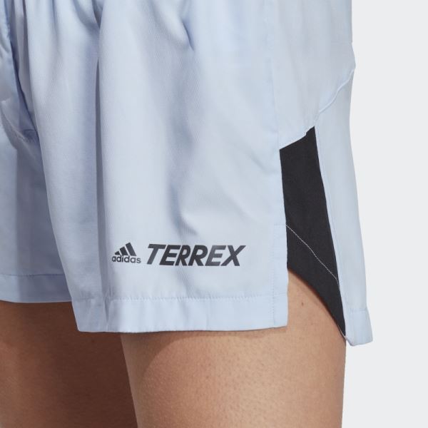 Adidas Terrex Trail Running Shorts Blue Dawn