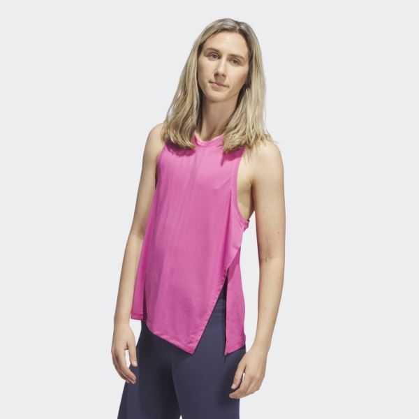 Fuchsia Adidas HIIT AEROREADY Quickburn Training Tank Top