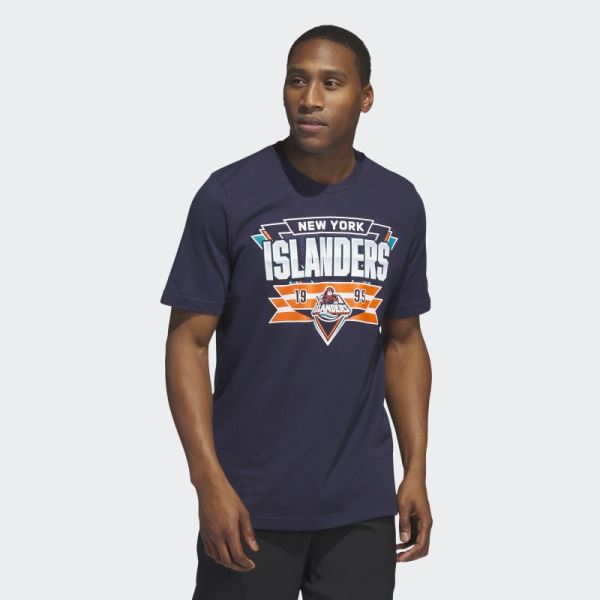 Islanders Playmaker Tee Dark Navy Adidas