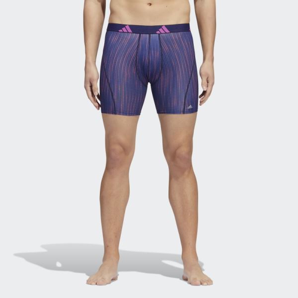 Adidas Performance Mesh Graphic Boxer Briefs 3 Pairs Blue