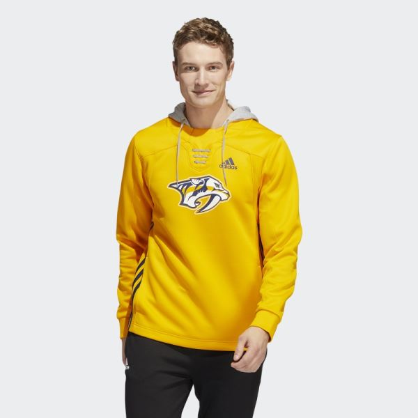 Colleg Gold Adidas Predators Skate Lace Hoodie