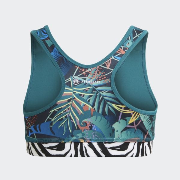 Teal Adidas x Disney Lion King Bra Fashion