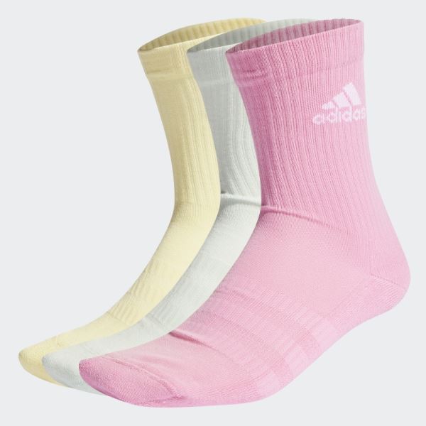 Green Cushioned Crew Socks 3 Pairs Adidas