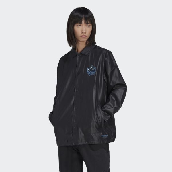 Black Graphics Campus Coach Jacket Adidas