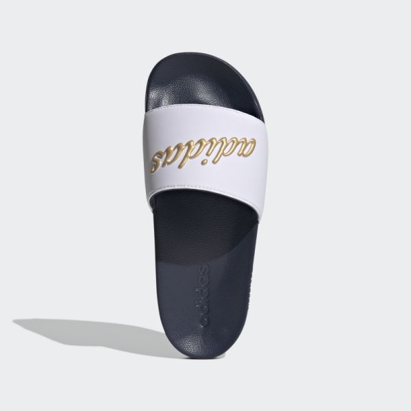 Adidas Adilette Shower Slides Gold Metallic