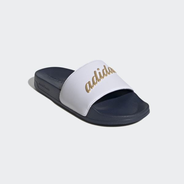 Adidas Adilette Shower Slides Gold Metallic