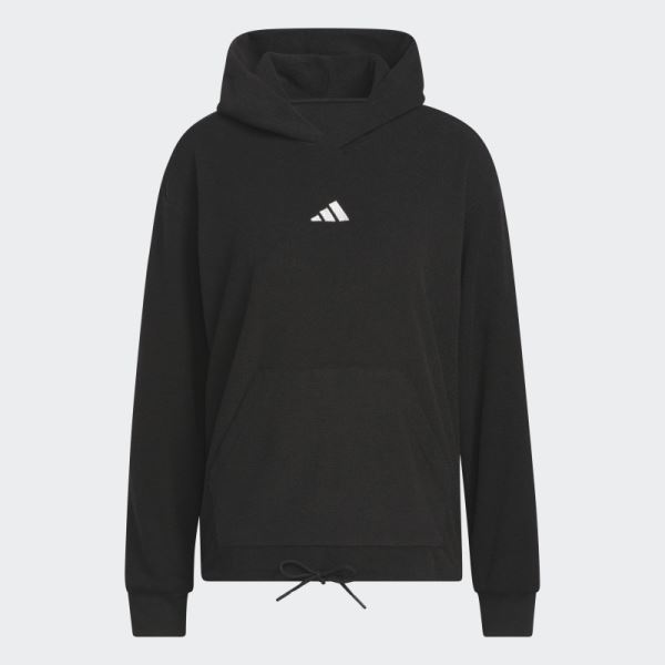 Black Select Crop Hoodie Adidas