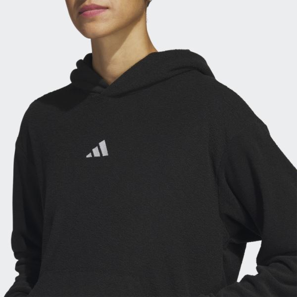 Black Select Crop Hoodie Adidas