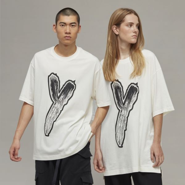 Hot Y-3 Graphic Logo Short Sleeve Tee Adidas