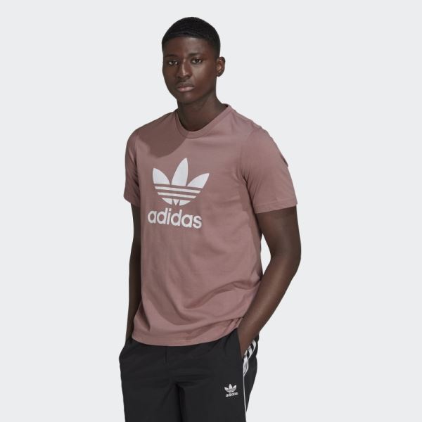 Adidas Purple Adicolor Classics Trefoil T-Shirt