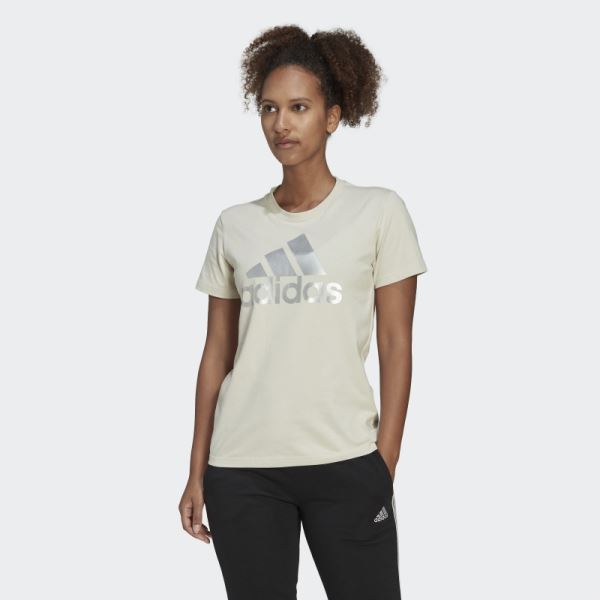 Aluminium Adidas Essentials Logo Tee