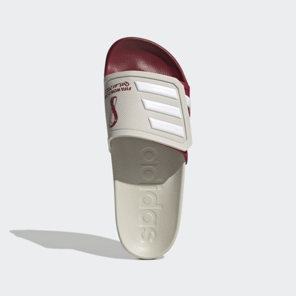 Maroon Adidas Adilette TND Slides