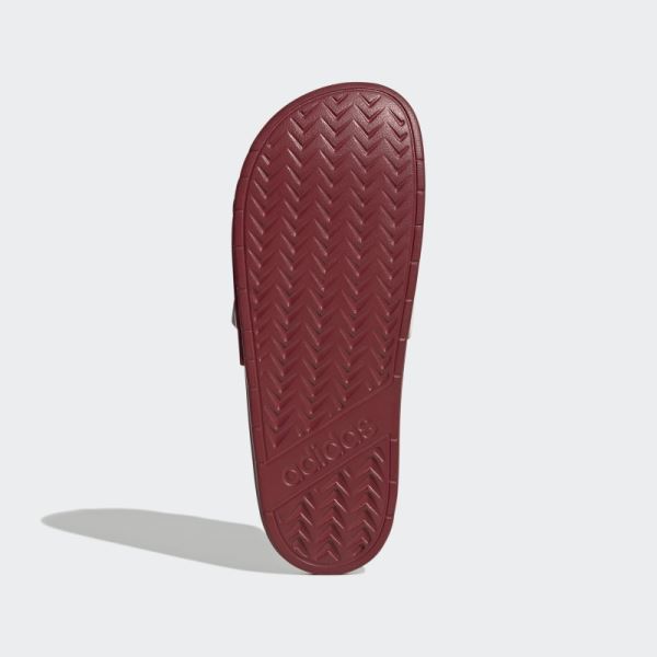 Maroon Adidas Adilette TND Slides