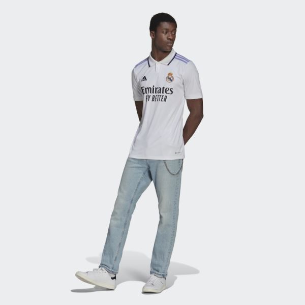 White Adidas REAL MADRID 22/23 HOME JERSEY Fashion