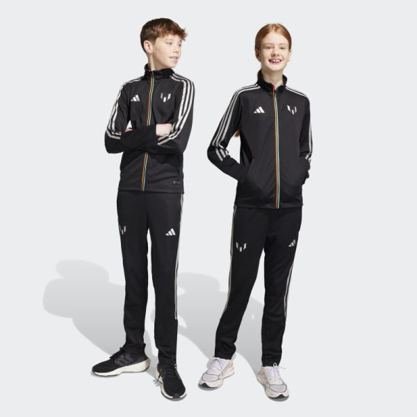 Adidas Messi Training Tracksuit Bottoms Black