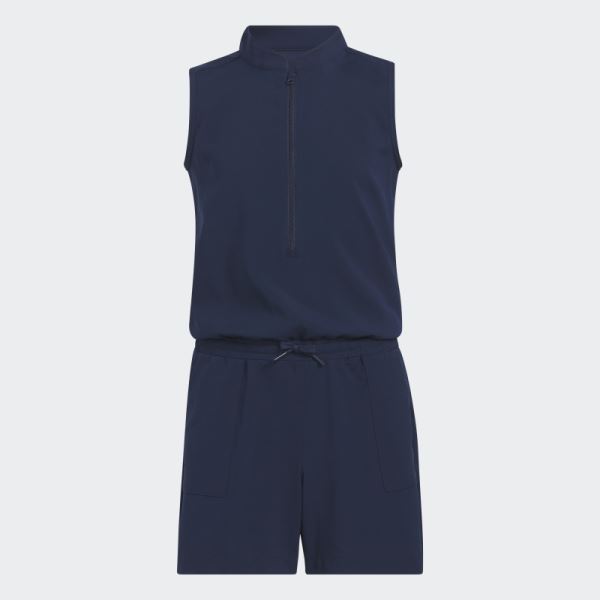 Adidas Half-Zip Romper Navy