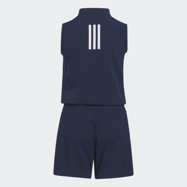 Adidas Half-Zip Romper Navy