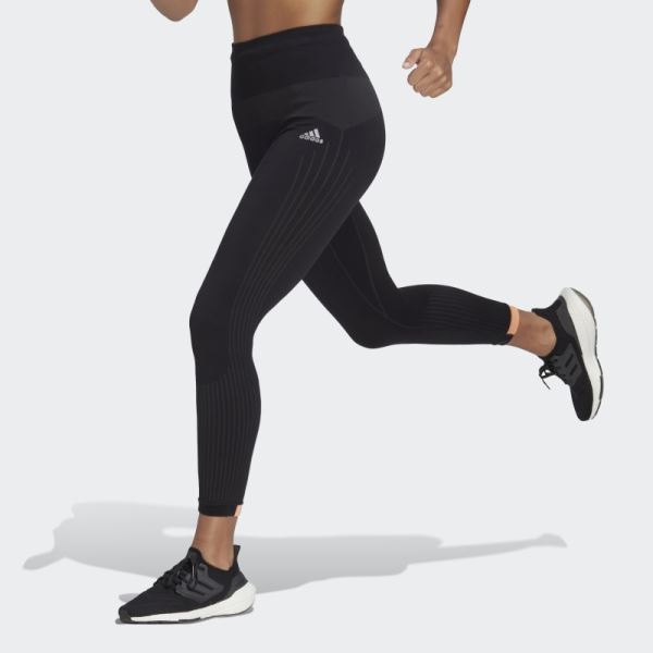 Aeroknit Winter Running Long Leggings Adidas Black