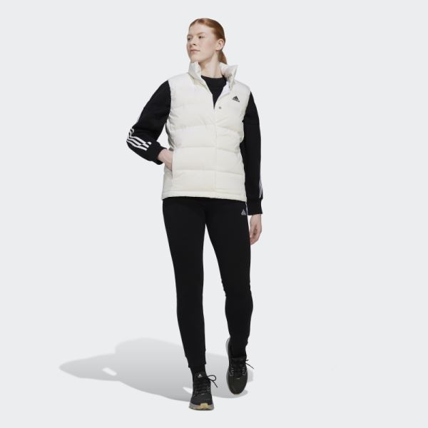 Adidas White Helionic Down Vest