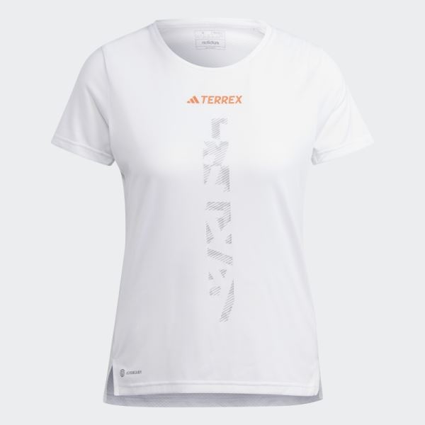 White Terrex Agravic Trail Running T-Shirt Adidas