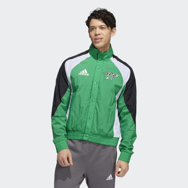 Adidas Medium Green Stars Reverse Retro Jacket