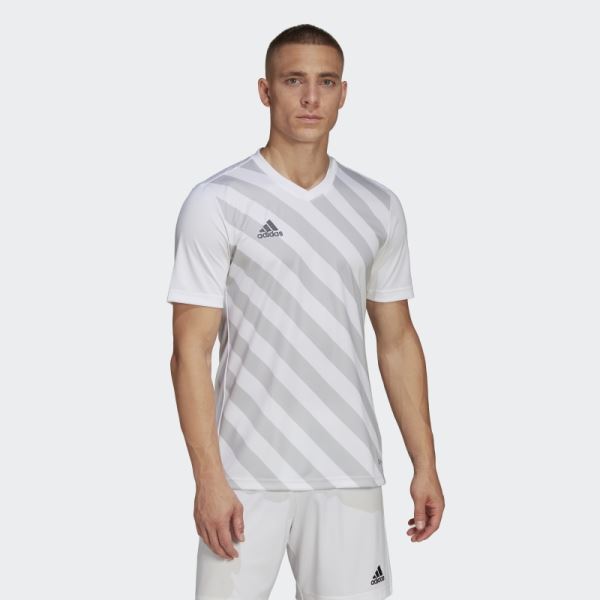 Adidas White Entrada 22 Graphic Jersey