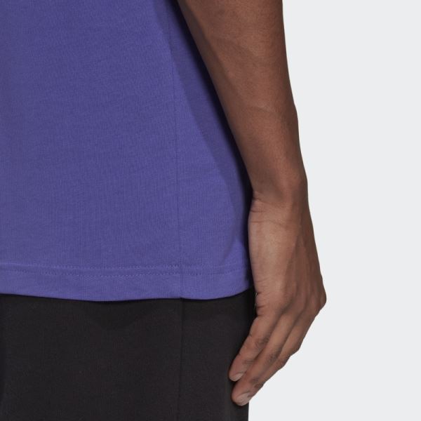 Adidas Purple Adicolor Essentials Trefoil Tank Top