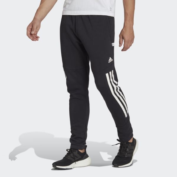 Adidas Future Icons 3-Stripes Fleece Pants Black