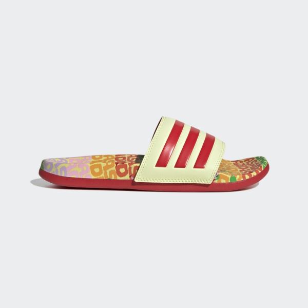 Adilette Comfort Sandals Pearl Citrine Adidas