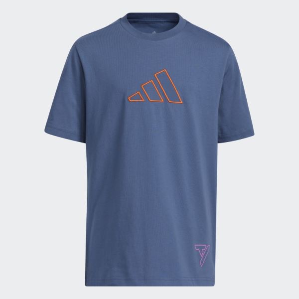 Adidas Trae Young Tee Navy