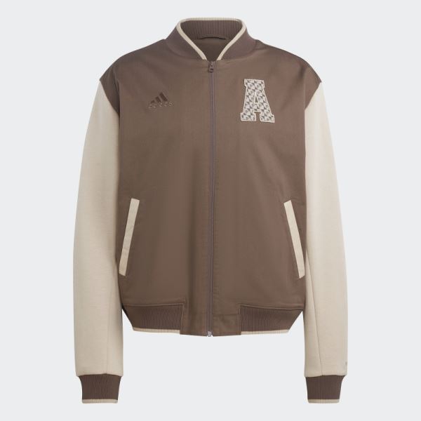 ALL SZN Logomania Collegiate Jacket Earth Adidas