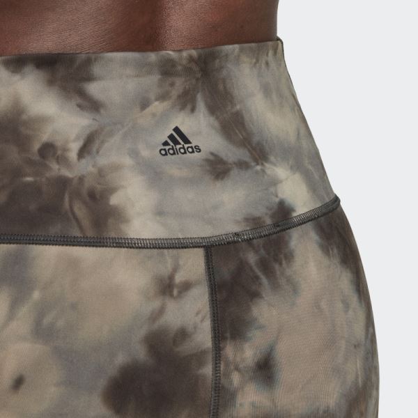 Aluminium Adidas Yoga Studio Earth Flared 7/8 Leggings