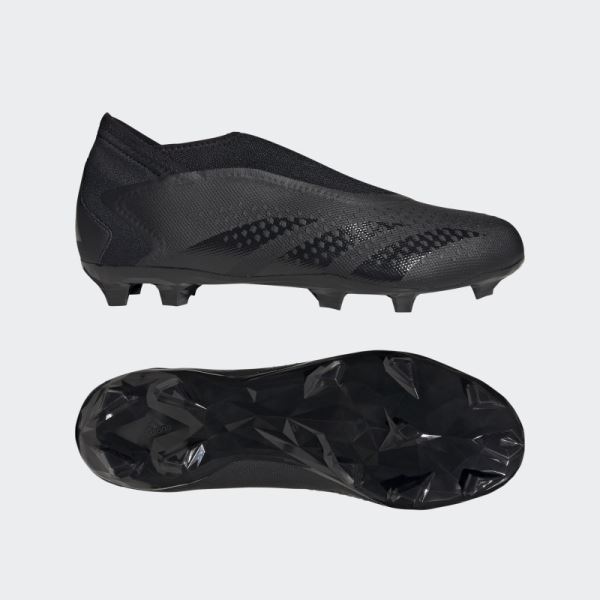 Predator Accuracy.3 Laceless Firm Ground Cleats Adidas Black