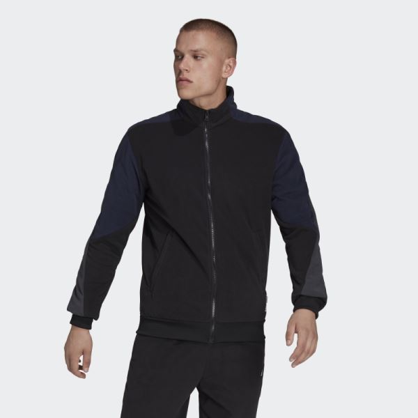 Adidas Polar Fleece Track Top Black