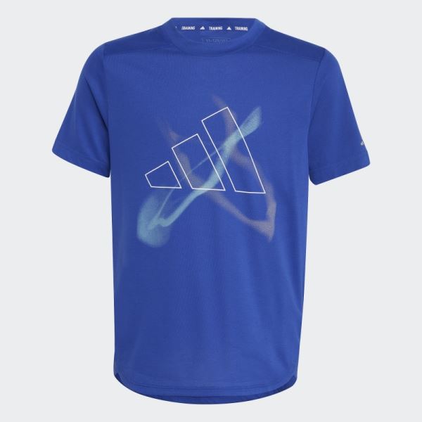 Blue AEROREADY Graphic Tee Adidas