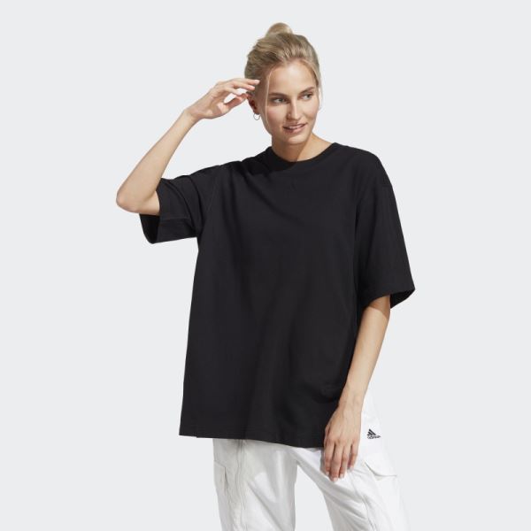 Black Dance Oversized Tee Adidas