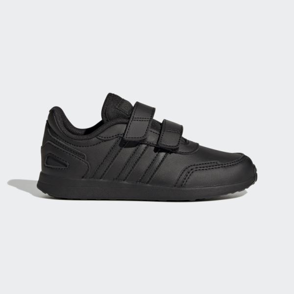 VS Switch 3 Lifestyle Running Hook and Loop Strap Shoes Black Adidas