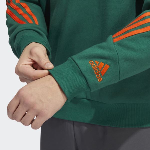 3-Stripes Crew Sweatshirt Adidas Dark Green